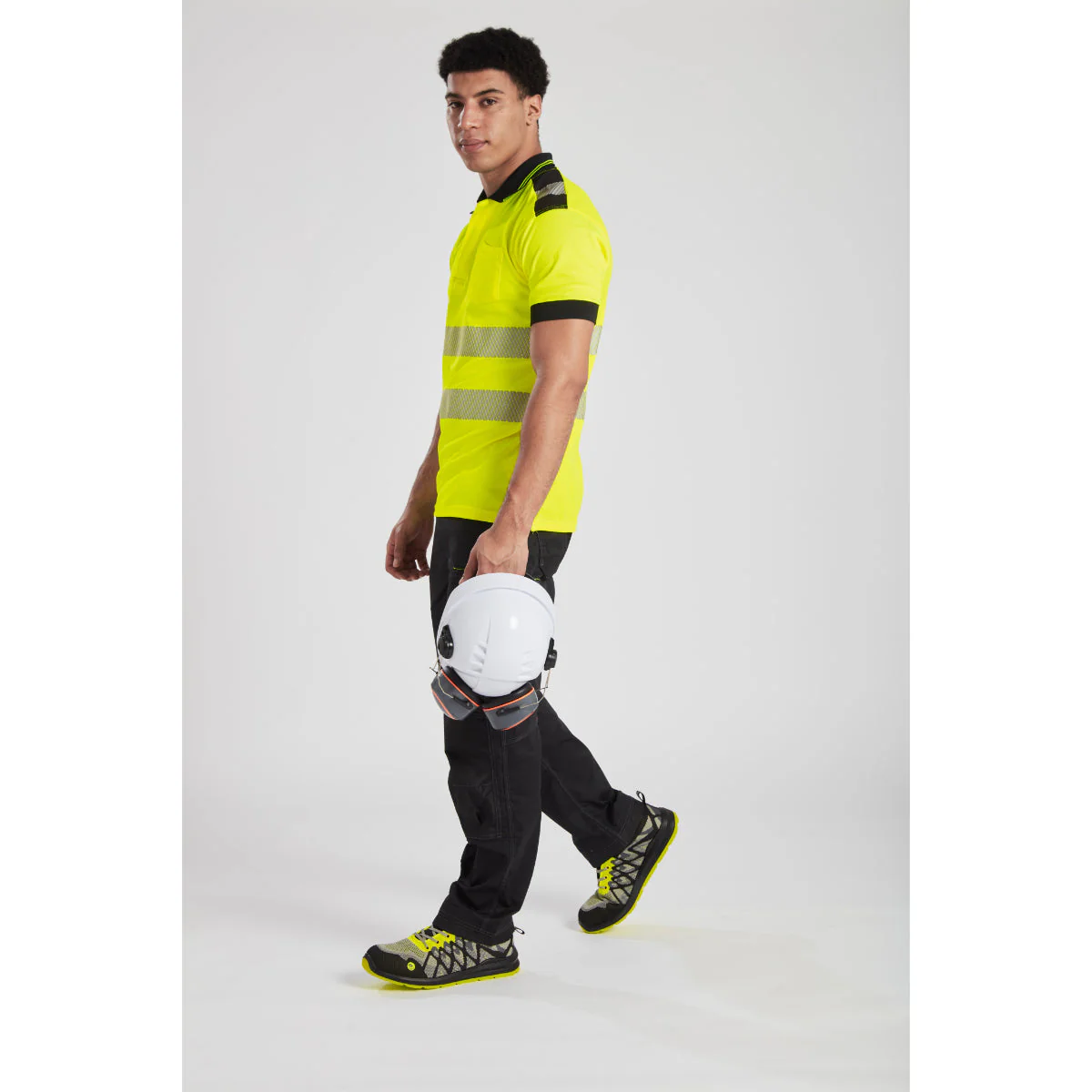 Portwest PW3 Hi-Vis Cotton Comfort Short Sleeve Polo Shirt - Orange/Yellow - T180 - Image 10