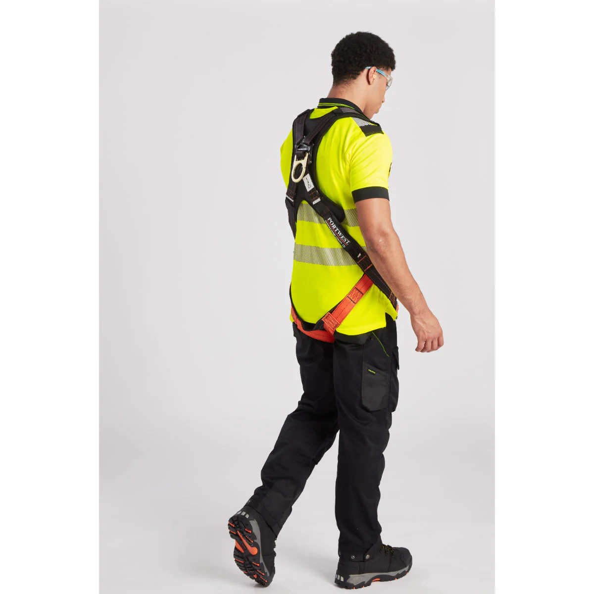Portwest PW3 Hi-Vis Cotton Comfort Short Sleeve Polo Shirt - Orange/Yellow - T180 - Image 12