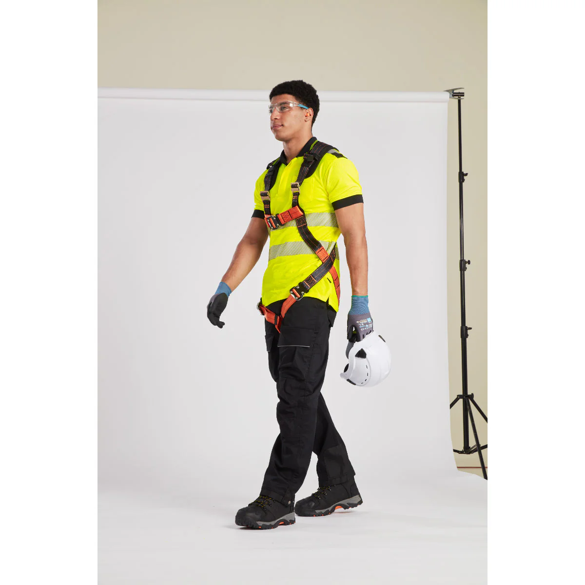 Portwest PW3 Hi-Vis Cotton Comfort Short Sleeve Polo Shirt - Orange/Yellow - T180 - Image 15