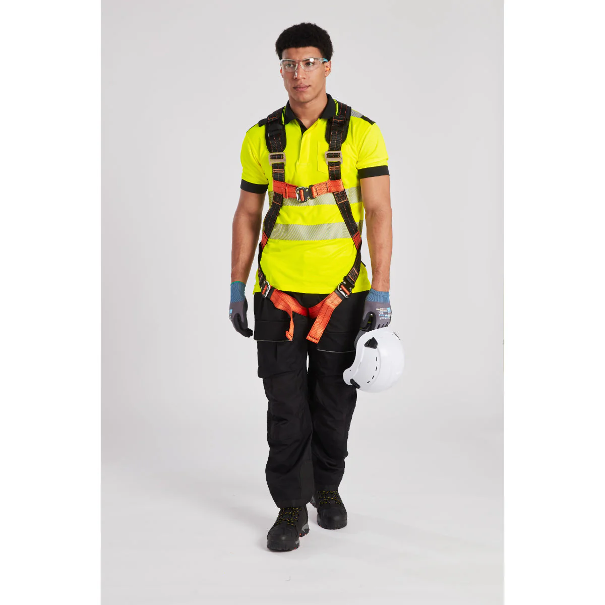 Portwest PW3 Hi-Vis Cotton Comfort Short Sleeve Polo Shirt - Orange/Yellow - T180 - Image 16