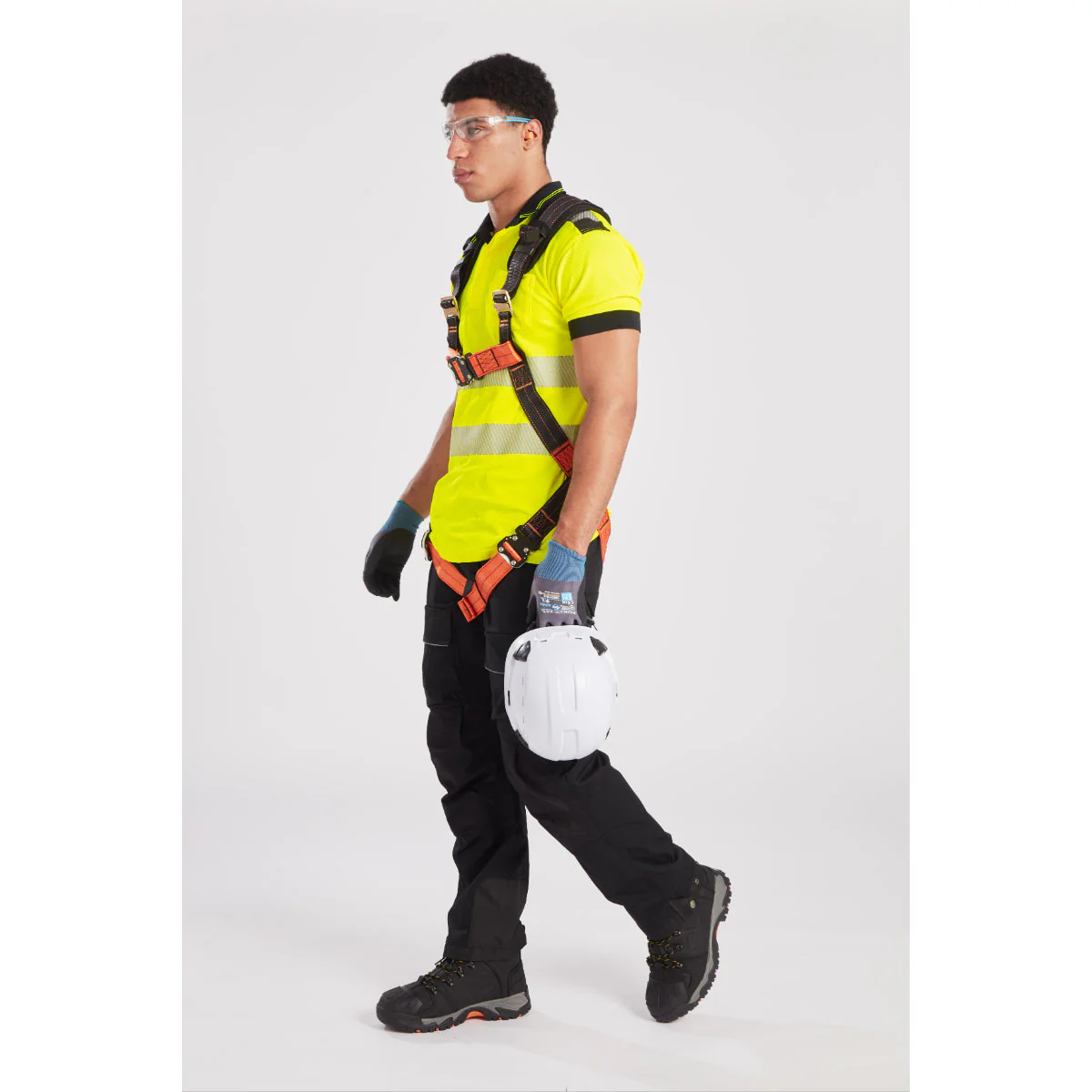 Portwest PW3 Hi-Vis Cotton Comfort Short Sleeve Polo Shirt - Orange/Yellow - T180 - Image 17