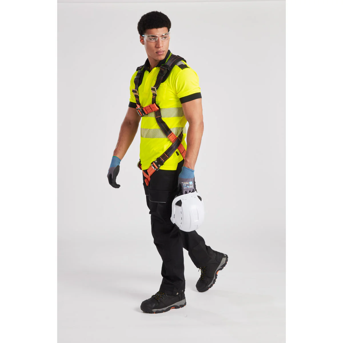 Portwest PW3 Hi-Vis Cotton Comfort Short Sleeve Polo Shirt - Orange/Yellow - T180 - Image 19