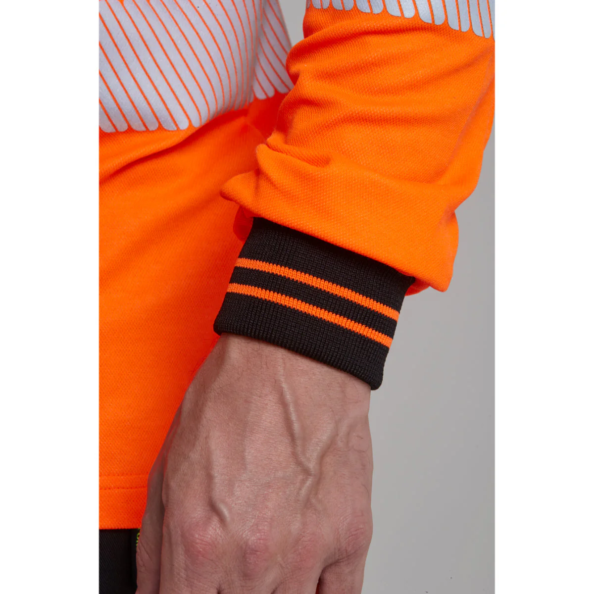 Portwest PW3 Hi-Vis Cotton Comfort T-Shirt Long Sleeved - Image 2