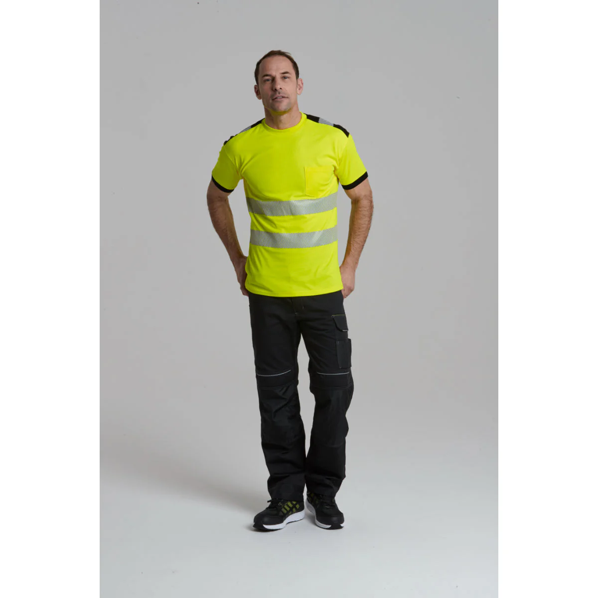 Portwest PW3 Hi-Vis Cotton Comfort T-Shirt Short Sleeved - T181 - Image 4