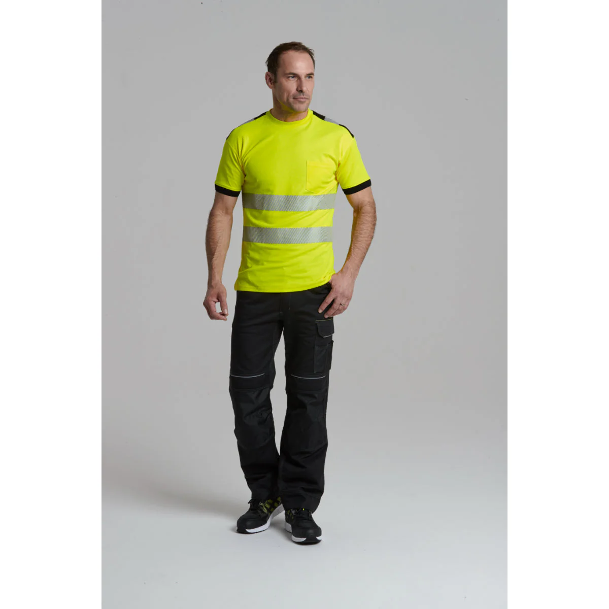 Portwest PW3 Hi-Vis Cotton Comfort T-Shirt Short Sleeved - T181 - Image 5