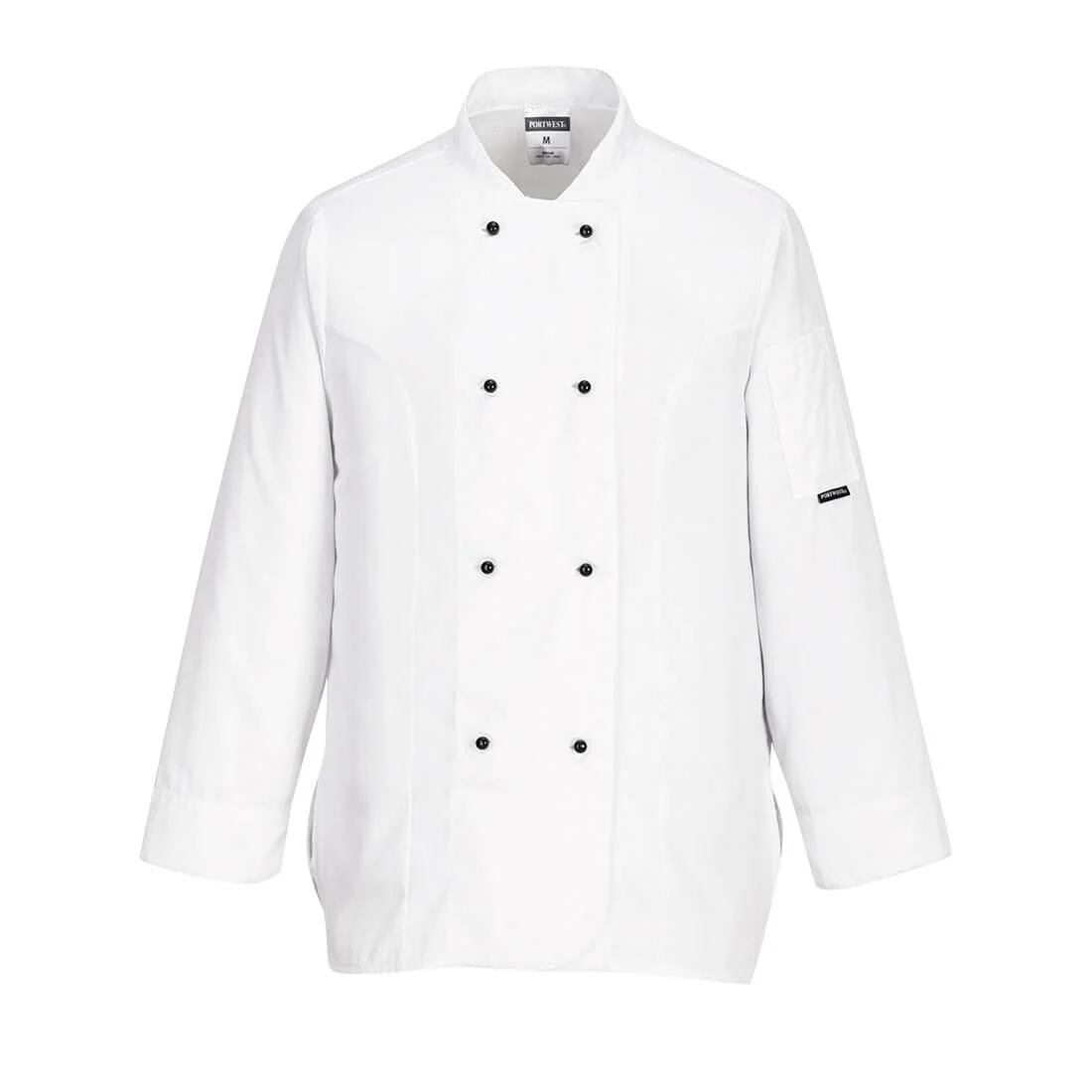 Portwest Rachel Women's Chefs Jacket Long Sleeved - Image 2