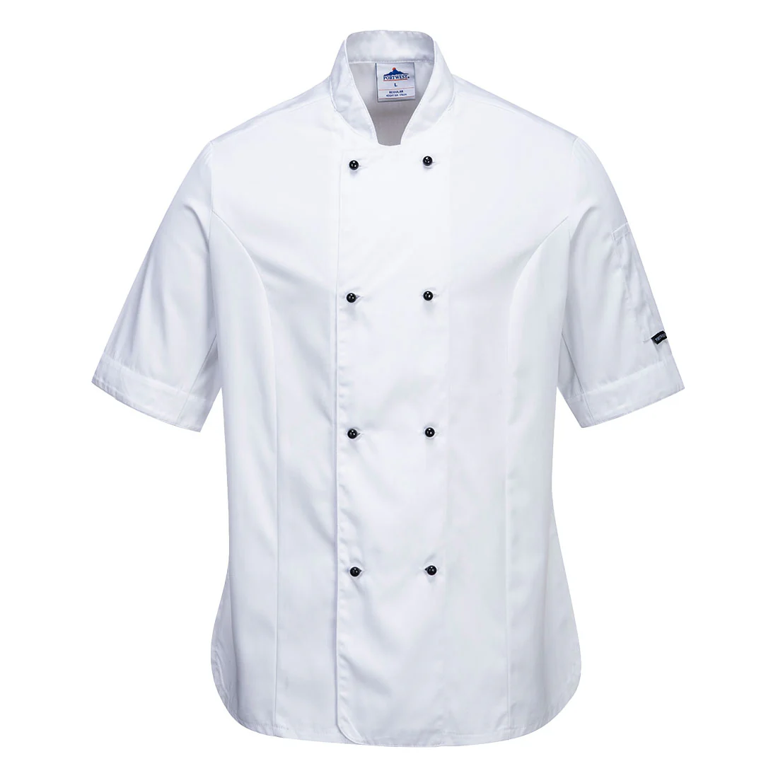 Portwest Rachel Women's Chefs Jacket Short Sleeved - Image 2
