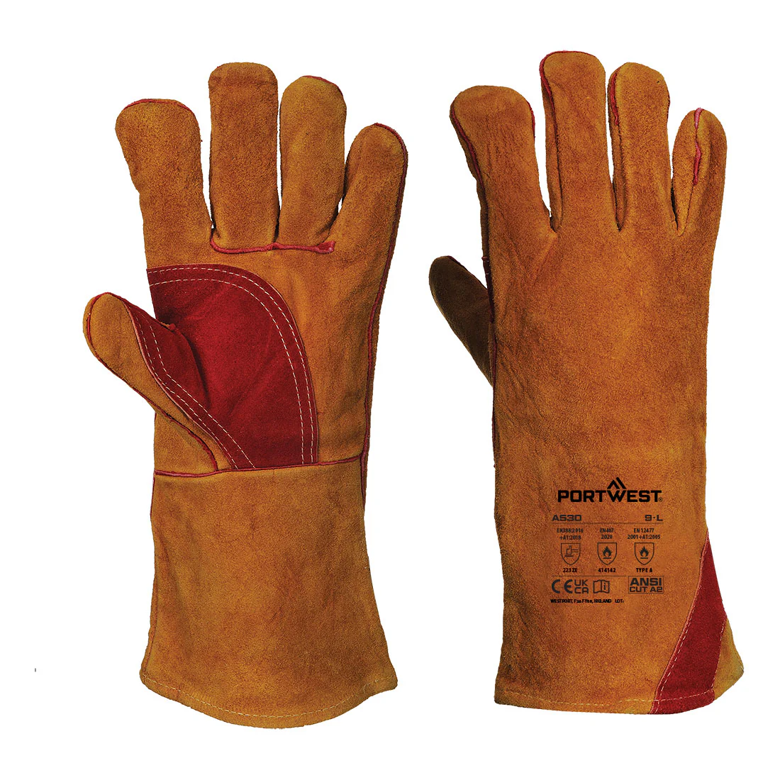 Portwest Reinforced Welding Gauntlet - Image 2
