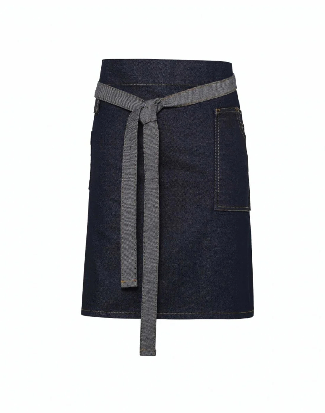 Premier Division Waxed Look Denim Waist Apron - Image 3