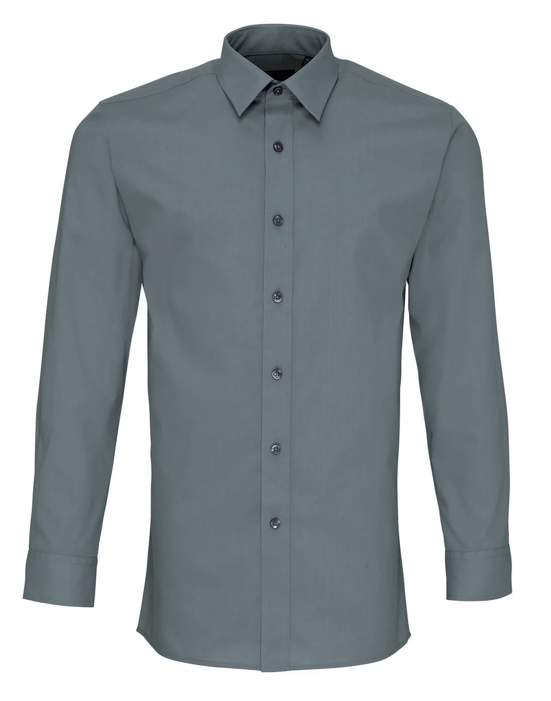 Premier Men's Long Sleeve Fitted Poplin Shirt - Image 4