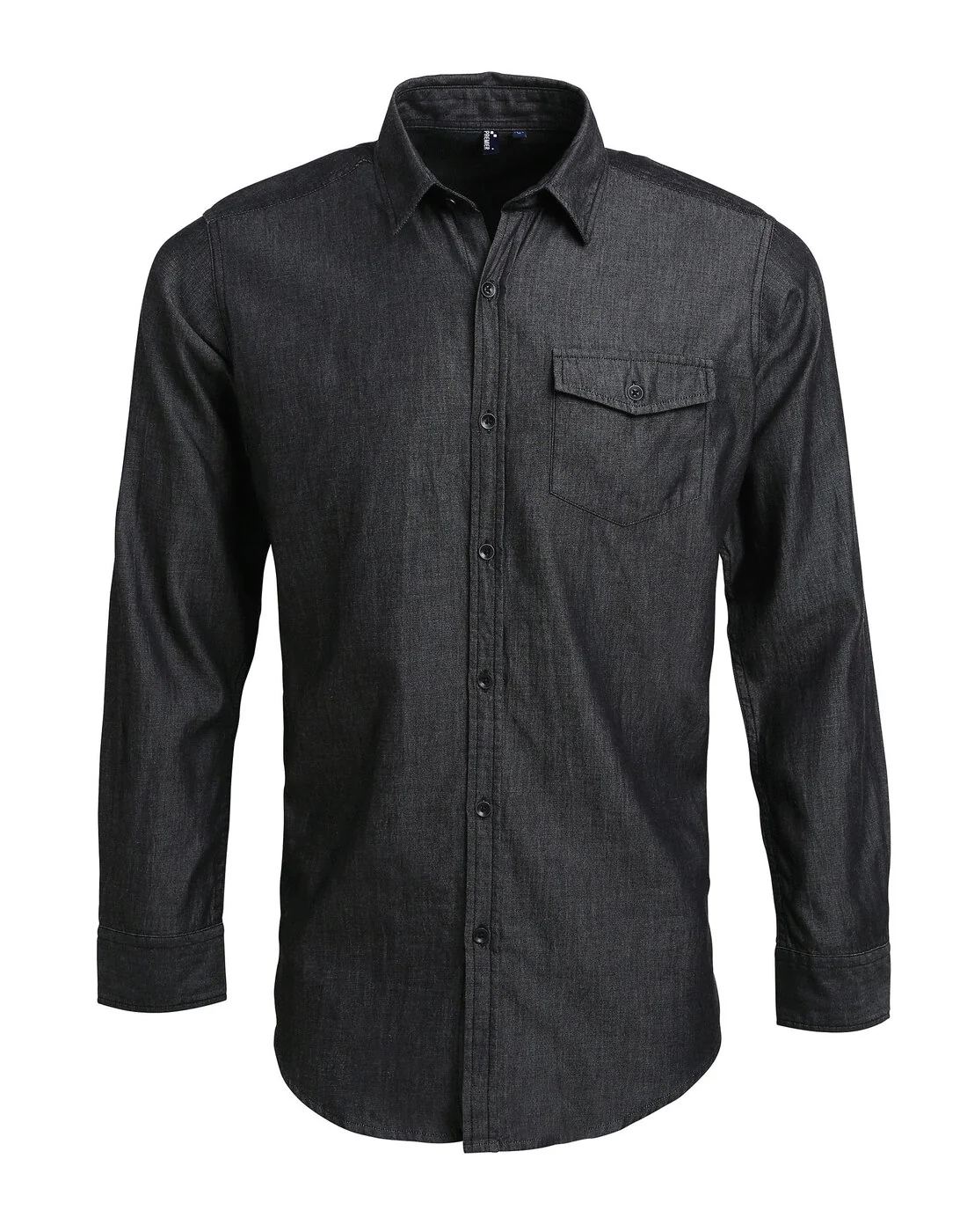 Premier Men's Jeans Stitch Denim Shirt - Image 3