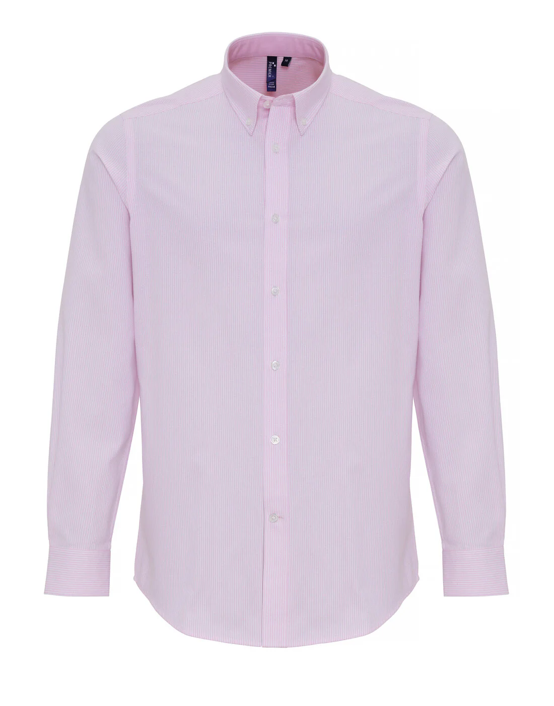 Premier Mens Cotton Rich Oxford Stripes Shirt - Image 6
