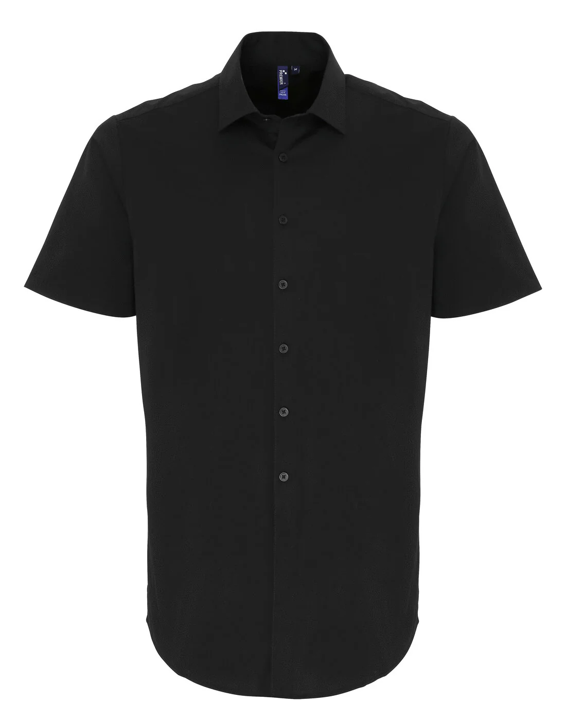 Premier Men's Stretch Fit Cotton Poplin Short Sleeve Shirt - Image 5