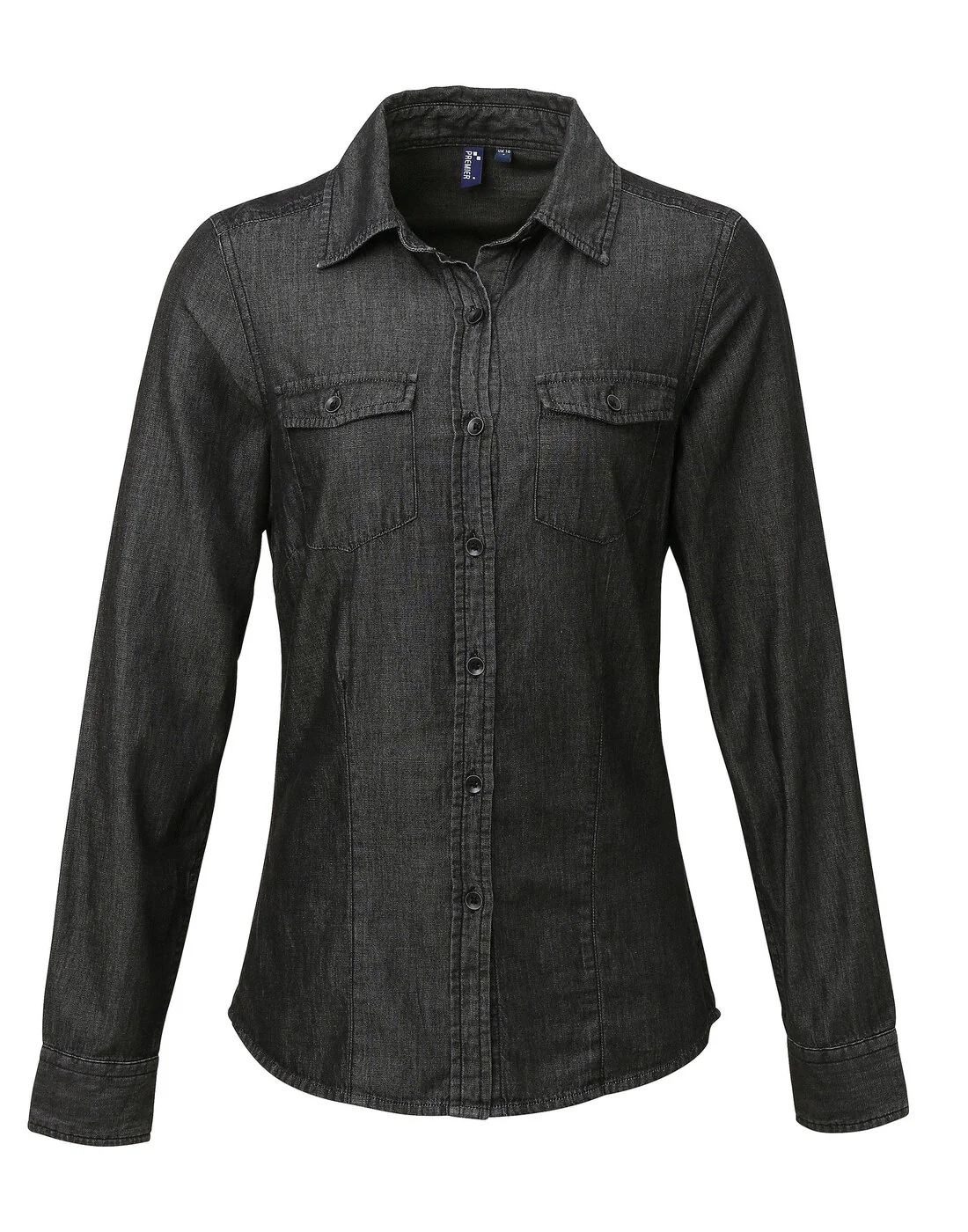 Premier Women's Jeans Stitch Denim Shirt - Image 3