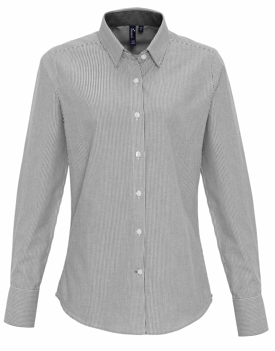 Premier Women's Cotton Rich Oxford Stripes Shirt - Image 4