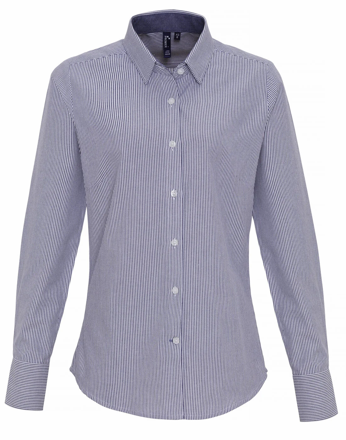 Premier Women's Cotton Rich Oxford Stripes Shirt - Image 5