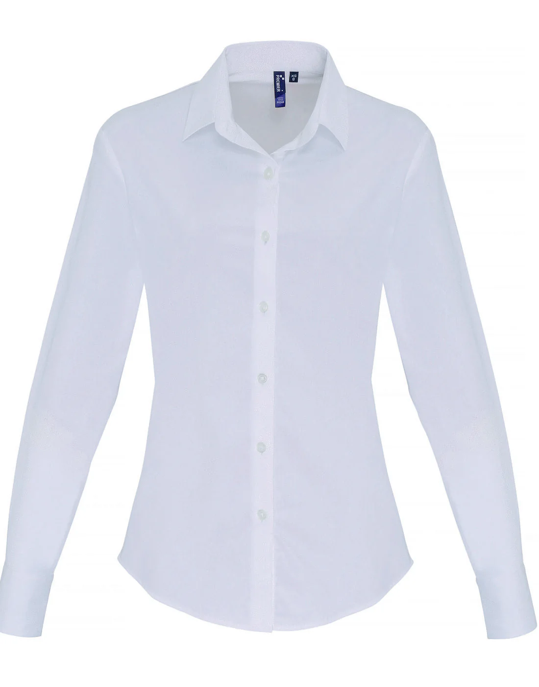 Premier Women's Stretch-Fit Cotton Poplin Long Sleeve Shirt - Image 6