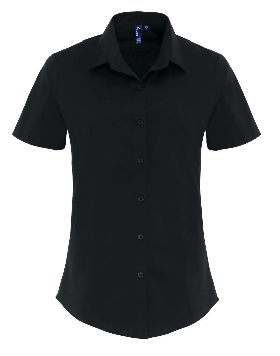 Premier Women's Stretch-Fit Cotton Poplin Short Sleeve Shirt - Image 5