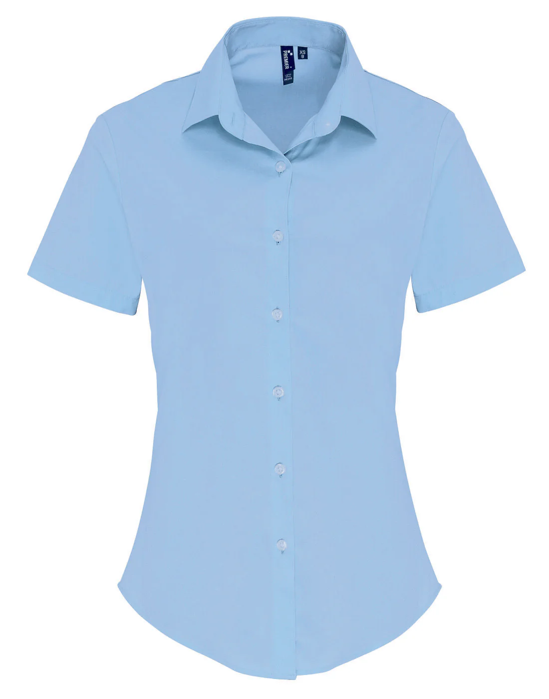 Premier Women's Stretch-Fit Cotton Poplin Short Sleeve Shirt - Image 6