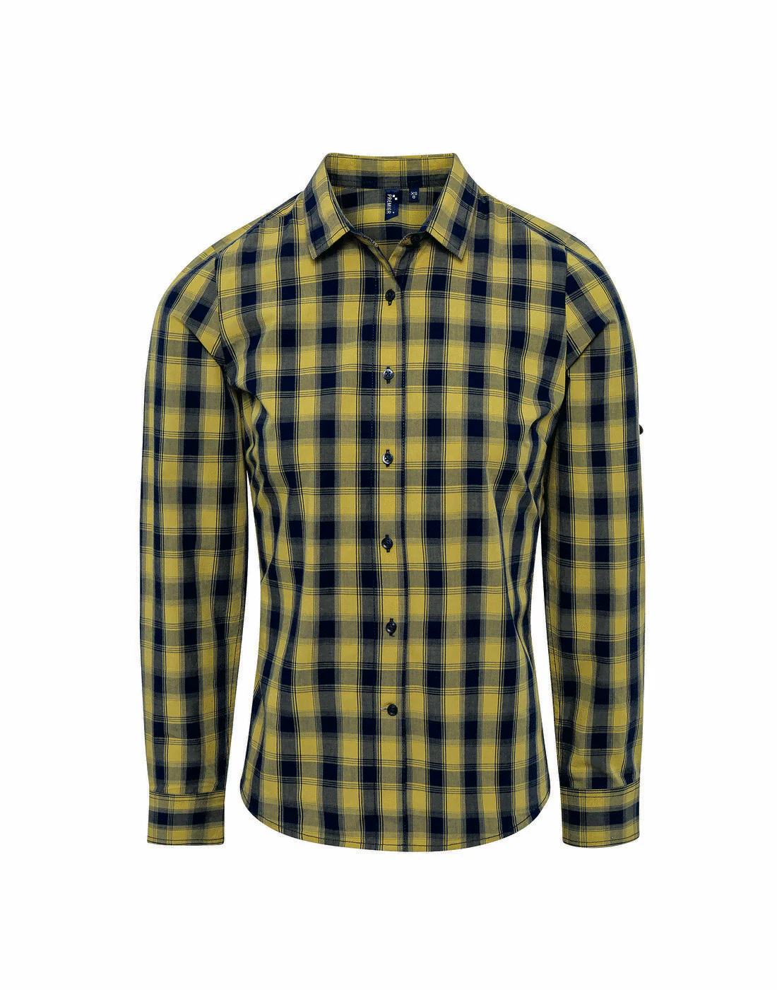 Premier 'Mulligan' Check-Women's Long Sleeve Cotton Shirt - Image 2