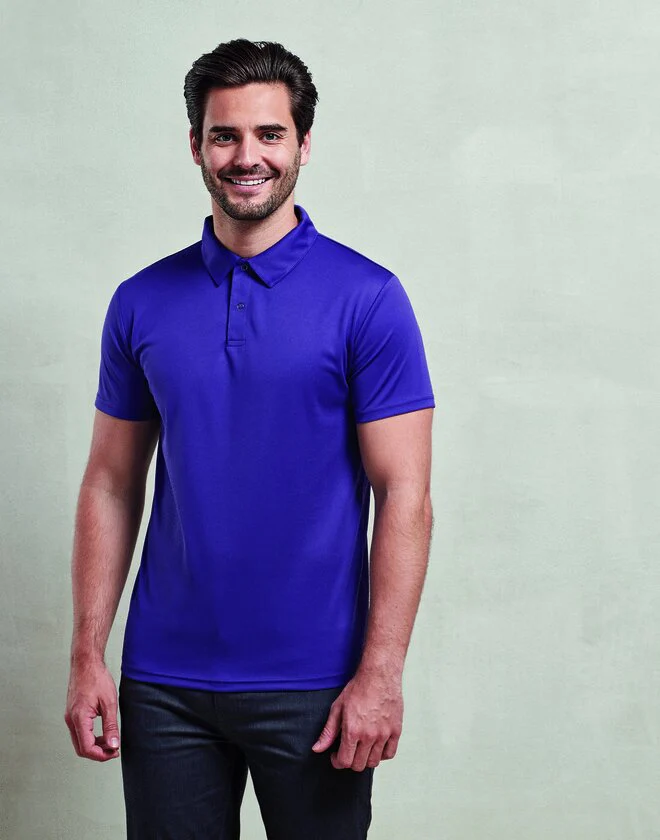 Premier Coolchecker Studded Polo Shirt - Image 4