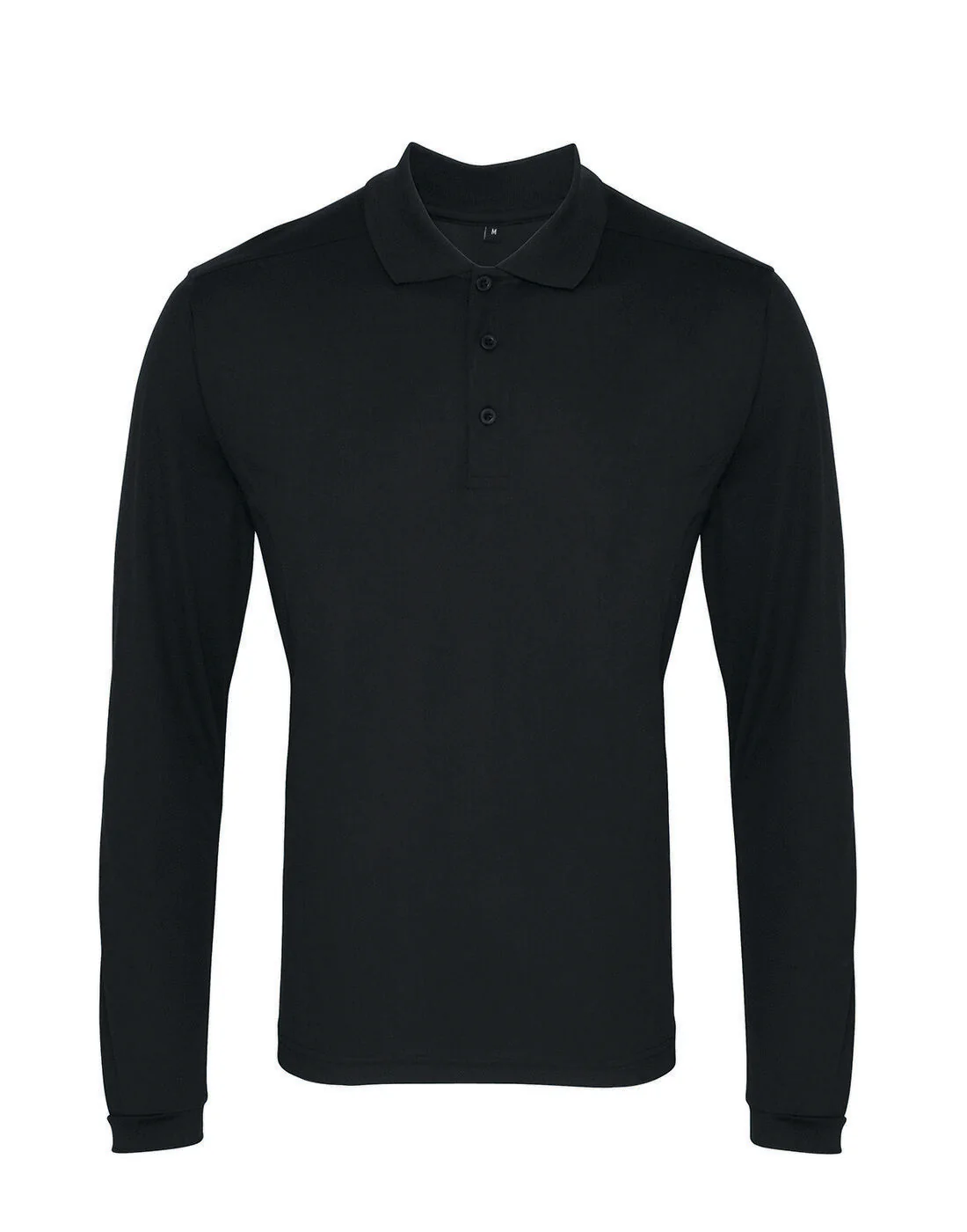 Premier Men's Long Sleeve Coolchecker Pique Polo Shirt - Image 2