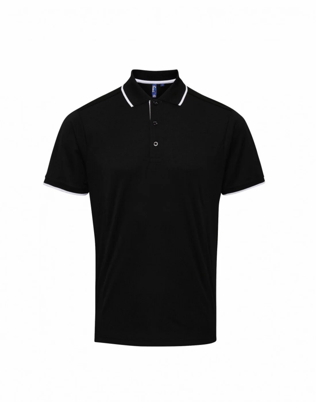 Premier Men's Contrast Tipped Coolchecker Polo Two tone Shirt - Image 10