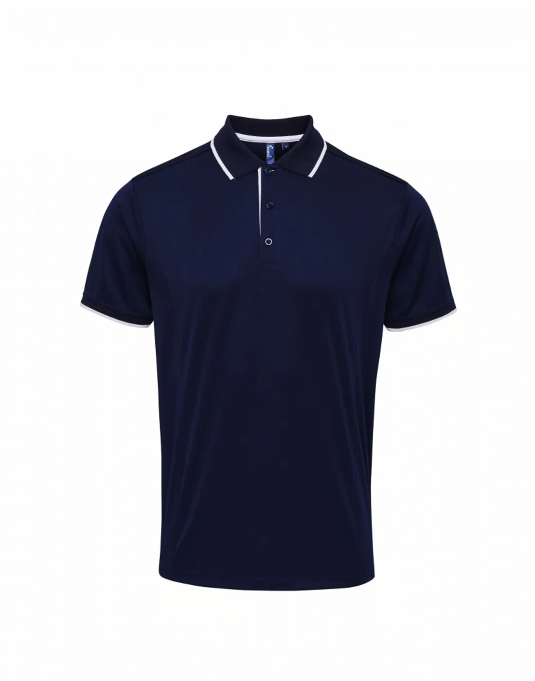 Premier Men's Contrast Tipped Coolchecker Polo Two tone Shirt - Image 12