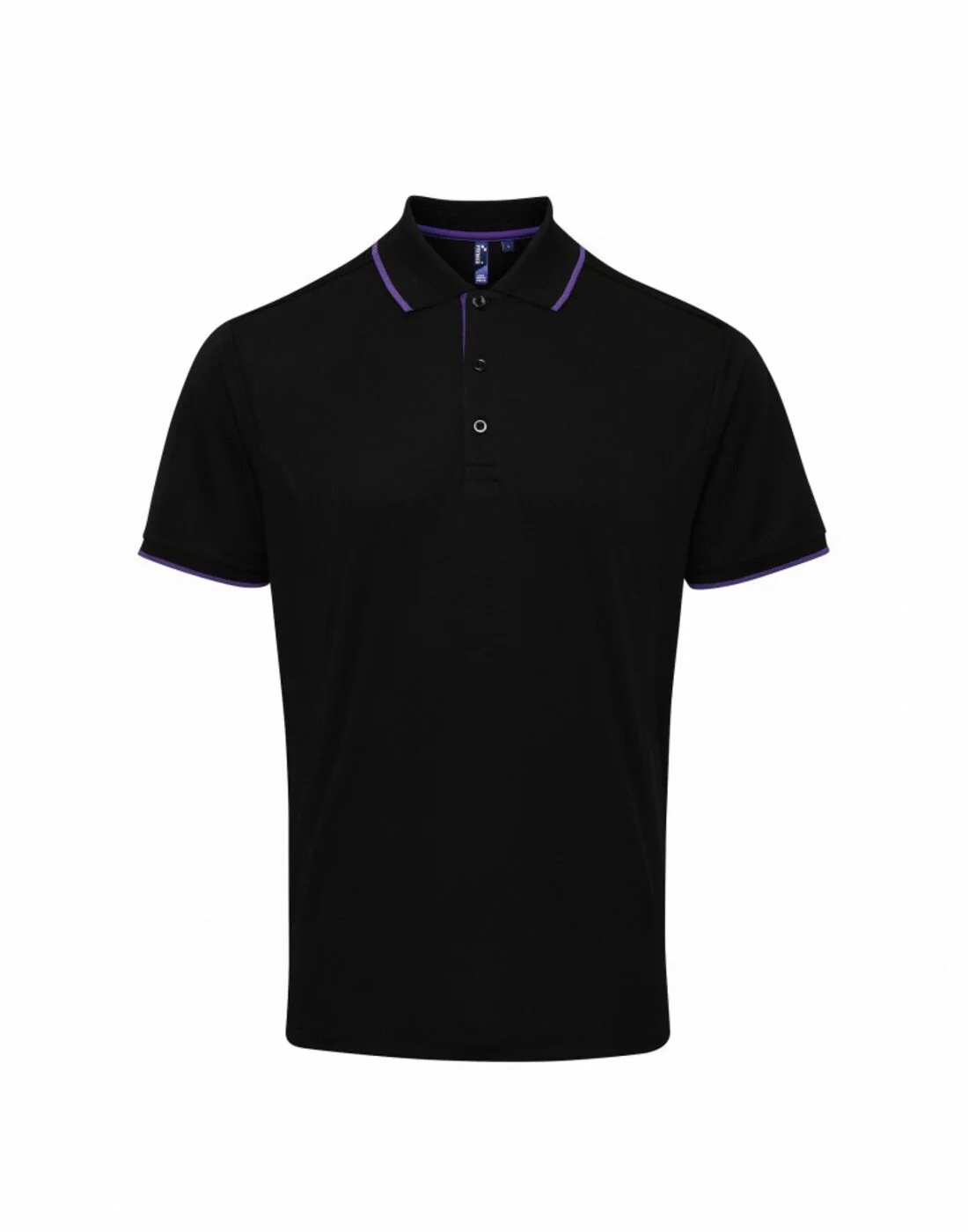 Premier Men's Contrast Tipped Coolchecker Polo Two tone Shirt - Image 4