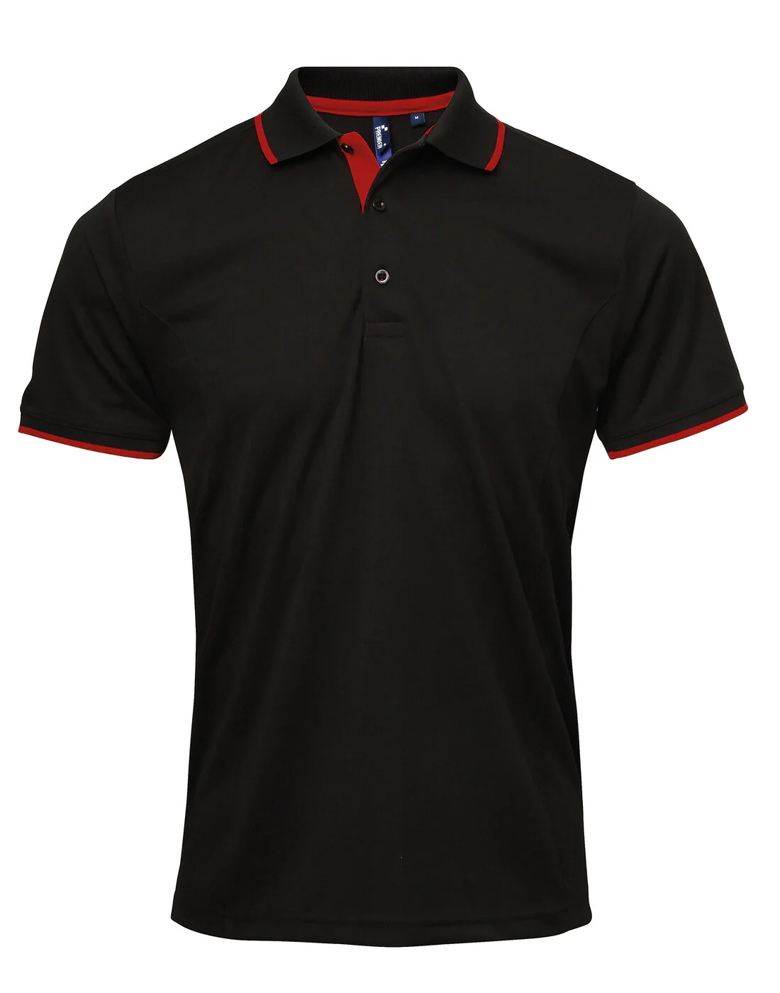 Premier Men's Contrast Tipped Coolchecker Polo Two tone Shirt - Image 5