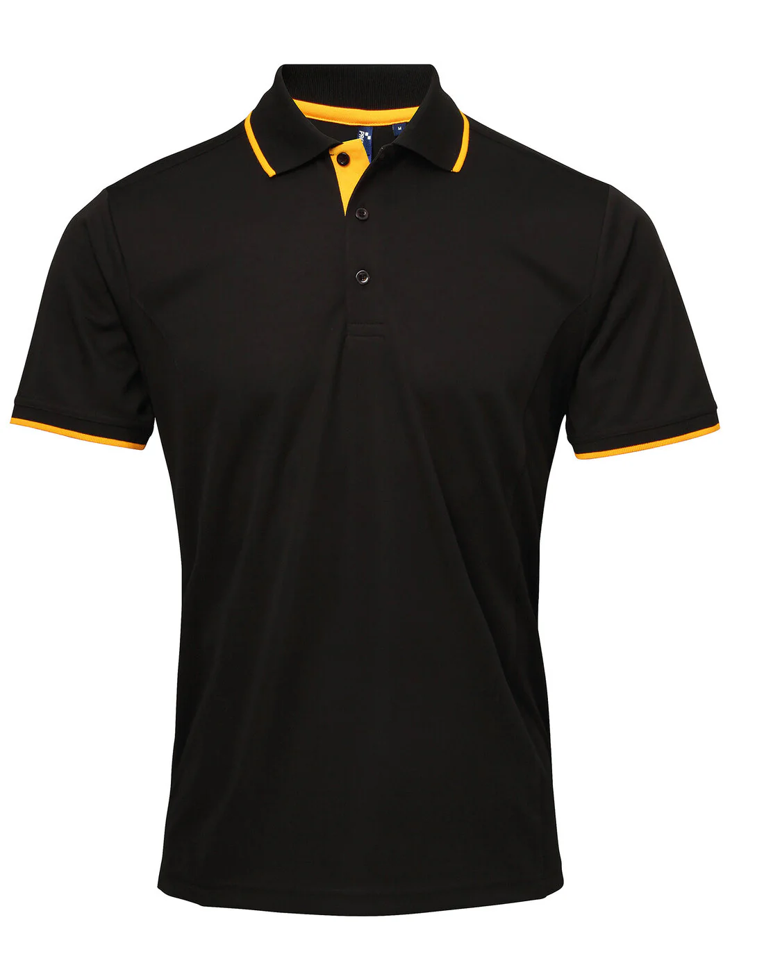 Premier Men's Contrast Tipped Coolchecker Polo Two tone Shirt - Image 6