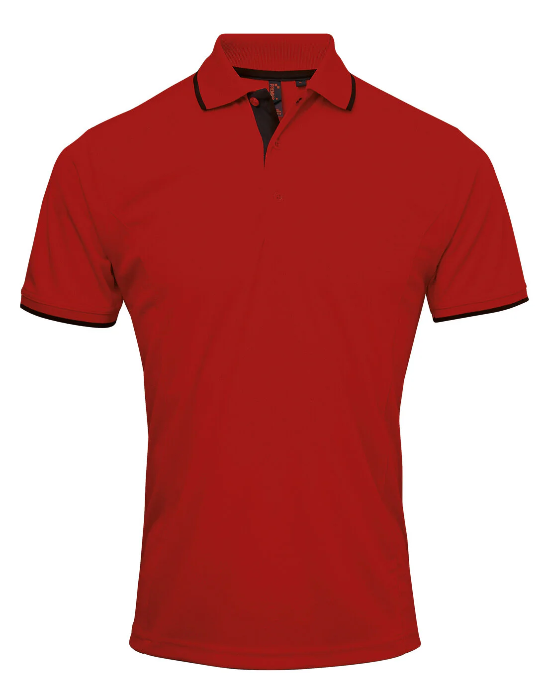 Premier Men's Contrast Tipped Coolchecker Polo Two tone Shirt - Image 8