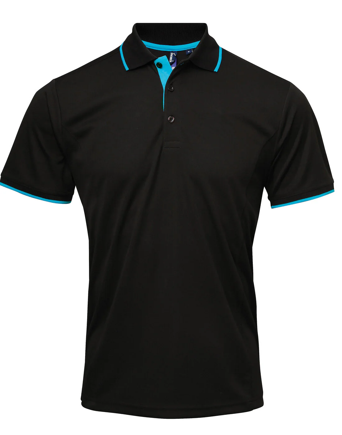 Premier Men's Contrast Tipped Coolchecker Polo Two tone Shirt - Image 9