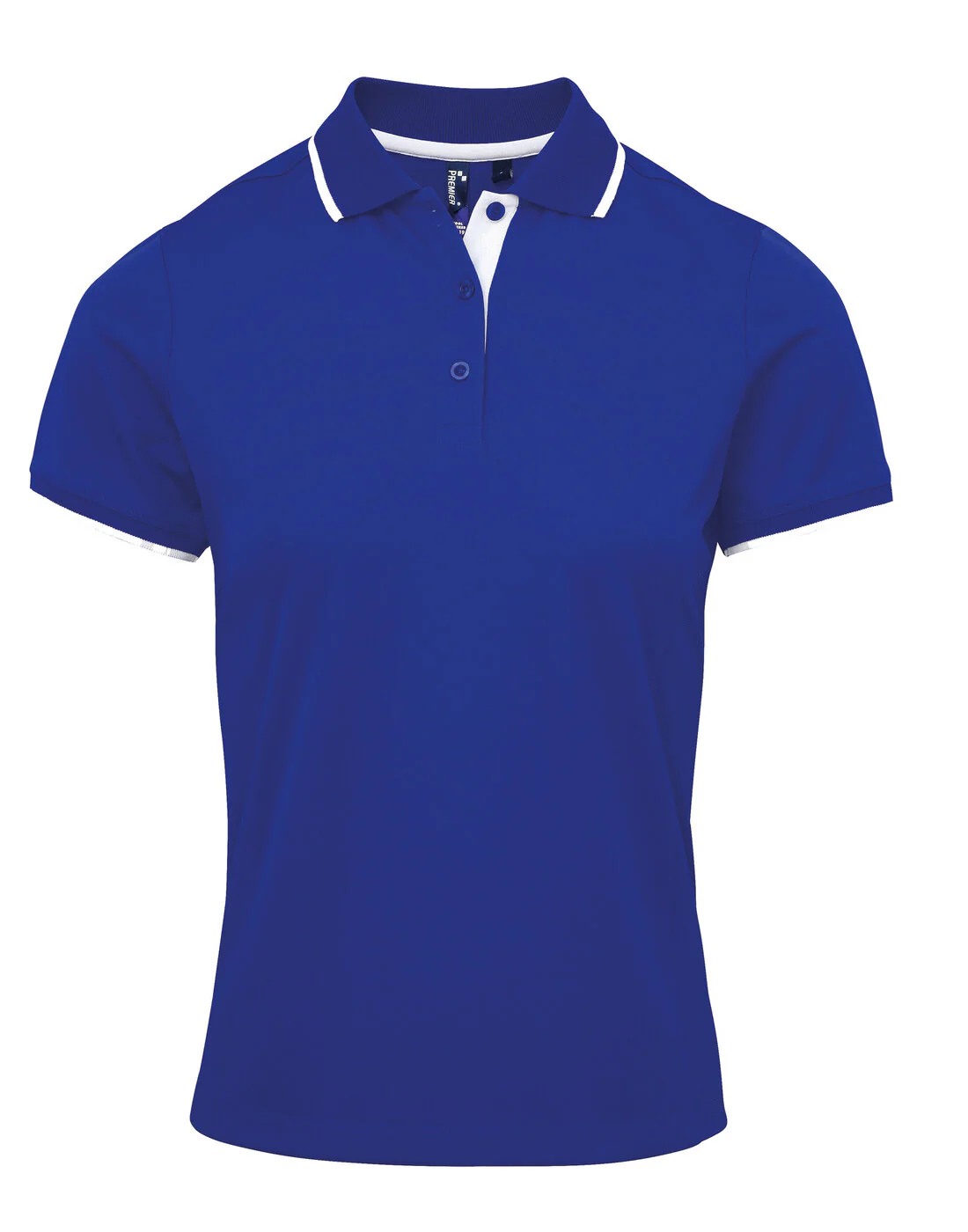 Premier Women's Contrast Tipped Coolchecker Two Tone Polo - Image 11