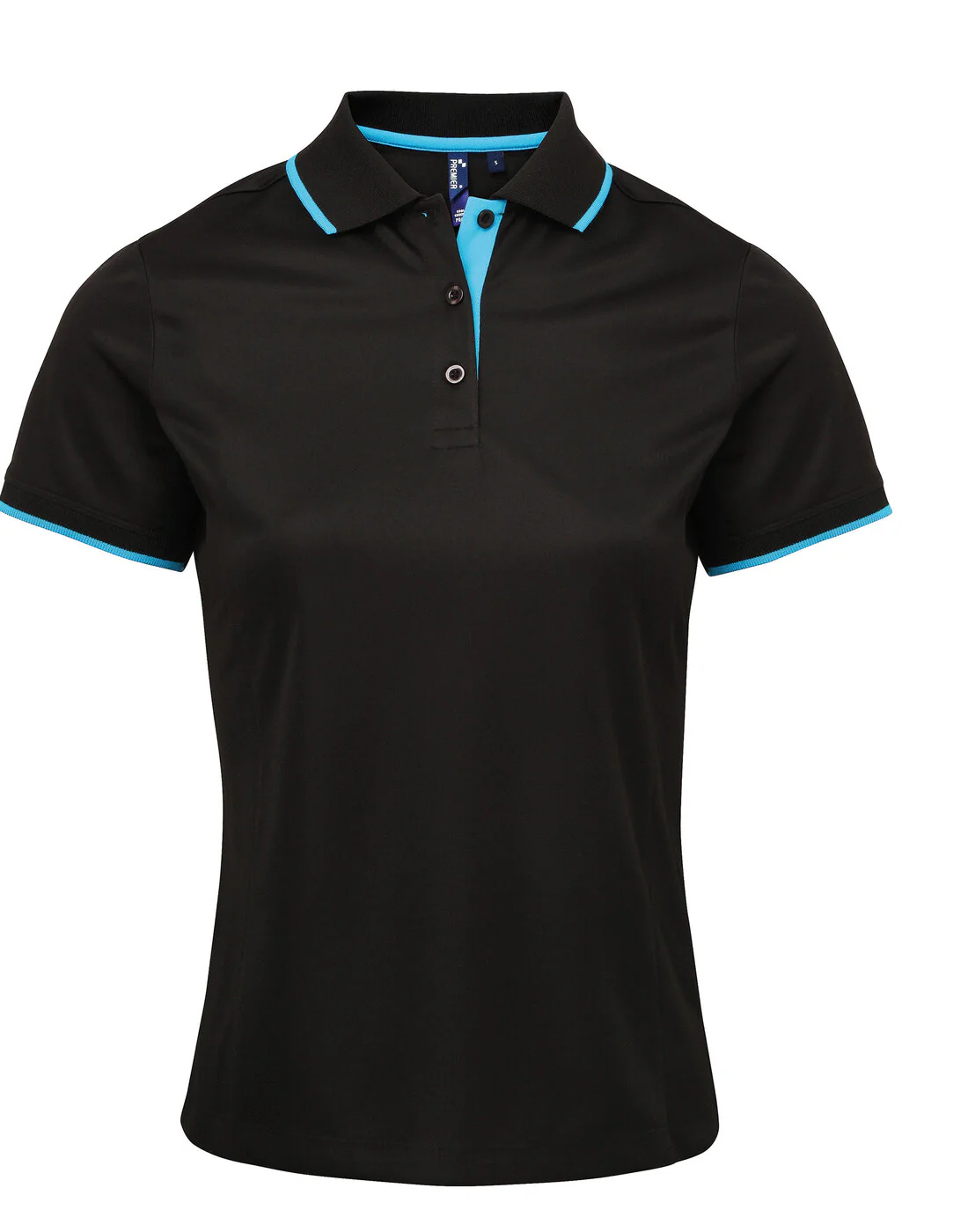 Premier Women's Contrast Tipped Coolchecker Two Tone Polo - Image 6