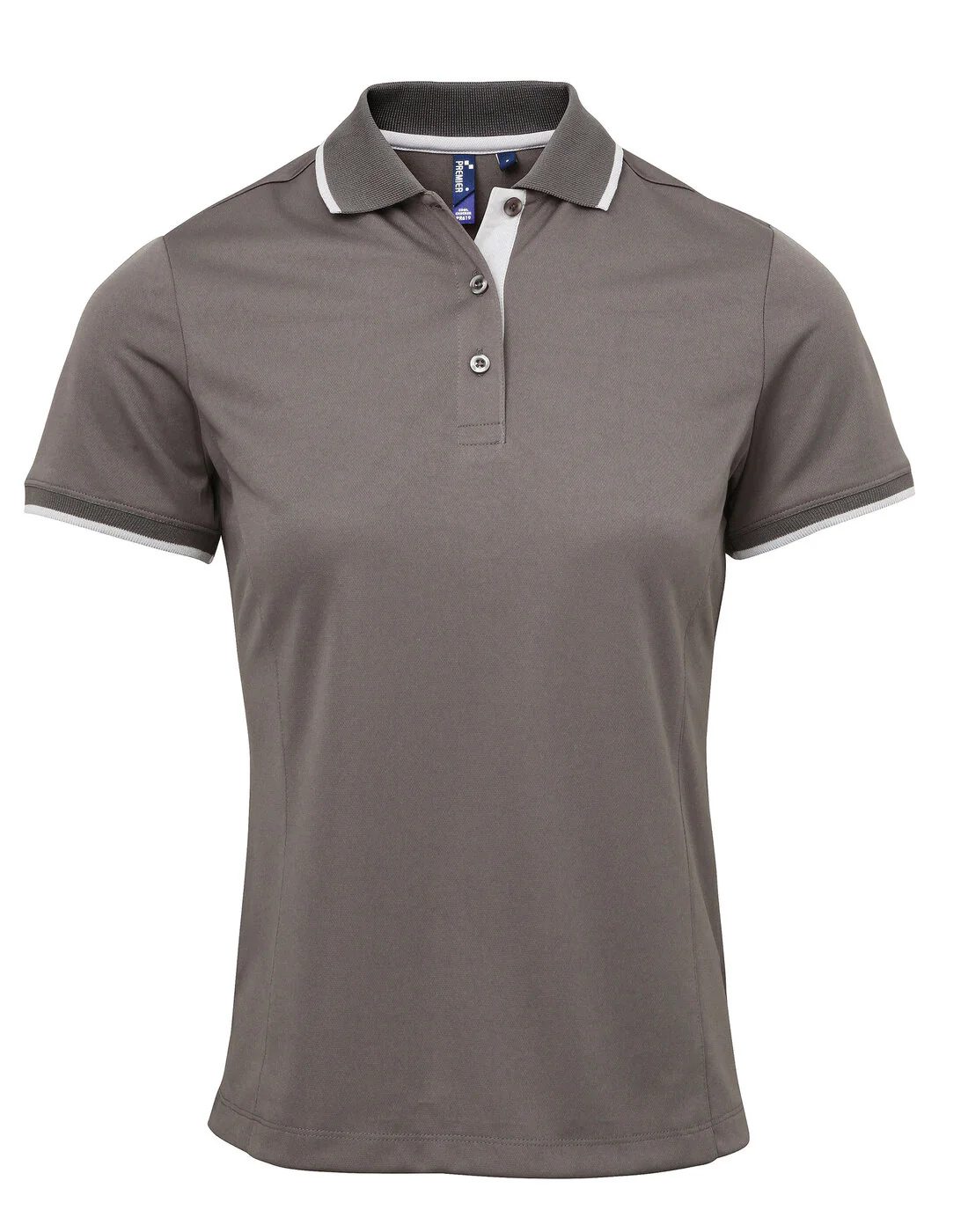 Premier Women's Contrast Tipped Coolchecker Two Tone Polo - Image 8