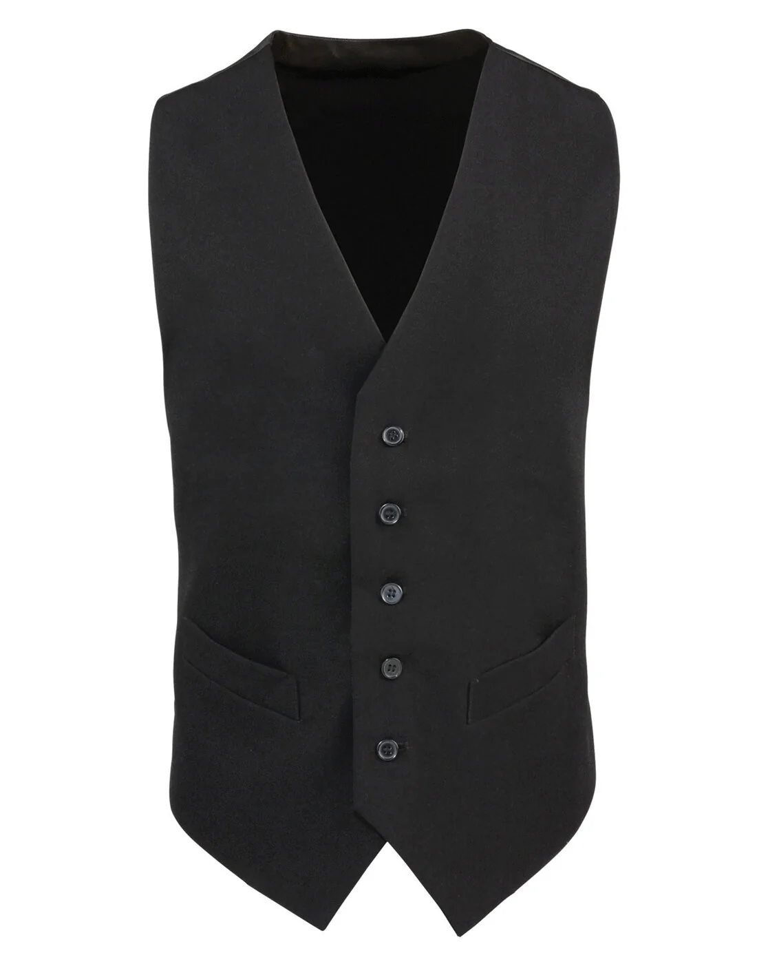 Premier Men's Lined Polyester Waistcoat - Image 3