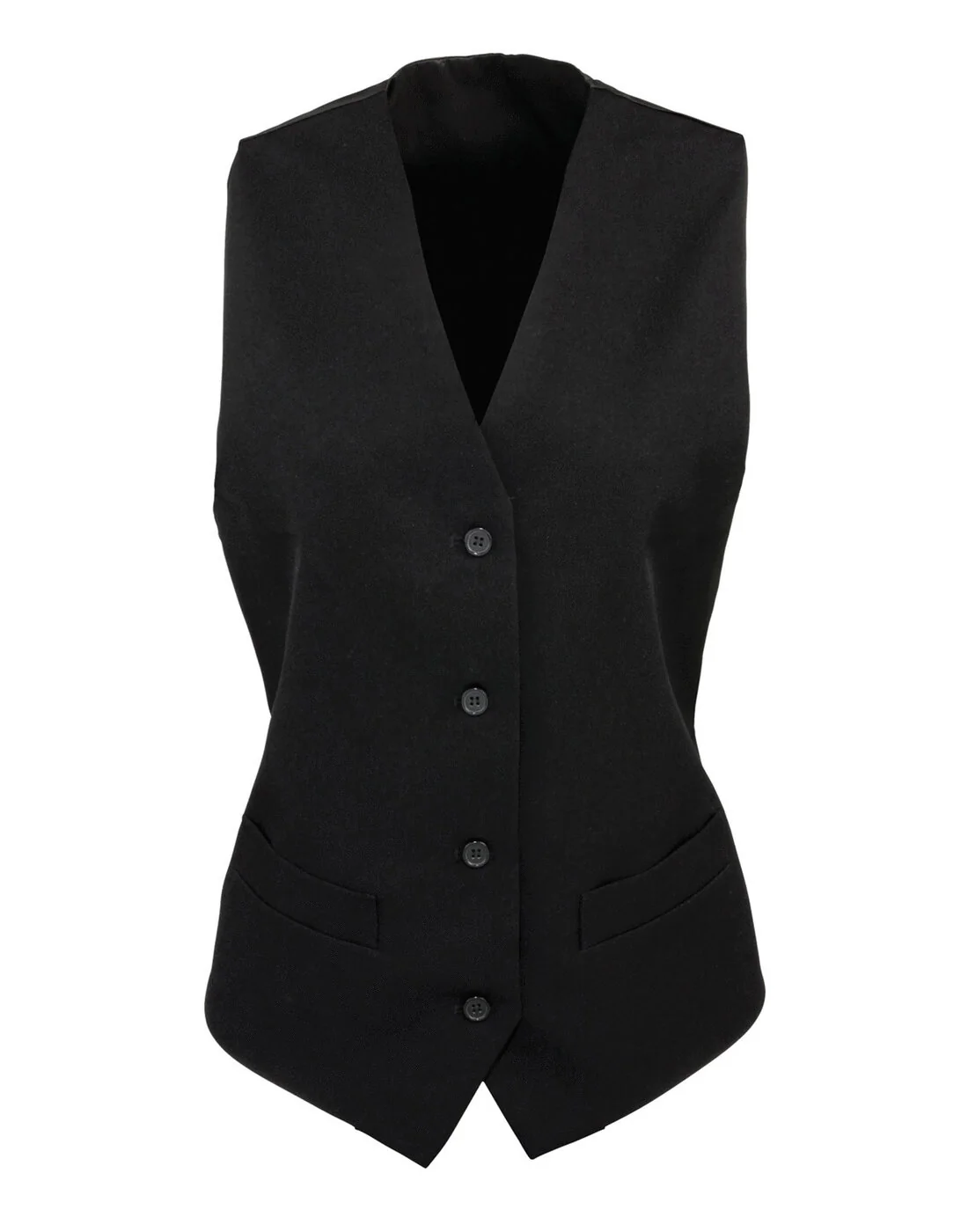Premier Women's Lined Polyester Waistcoat - Image 3