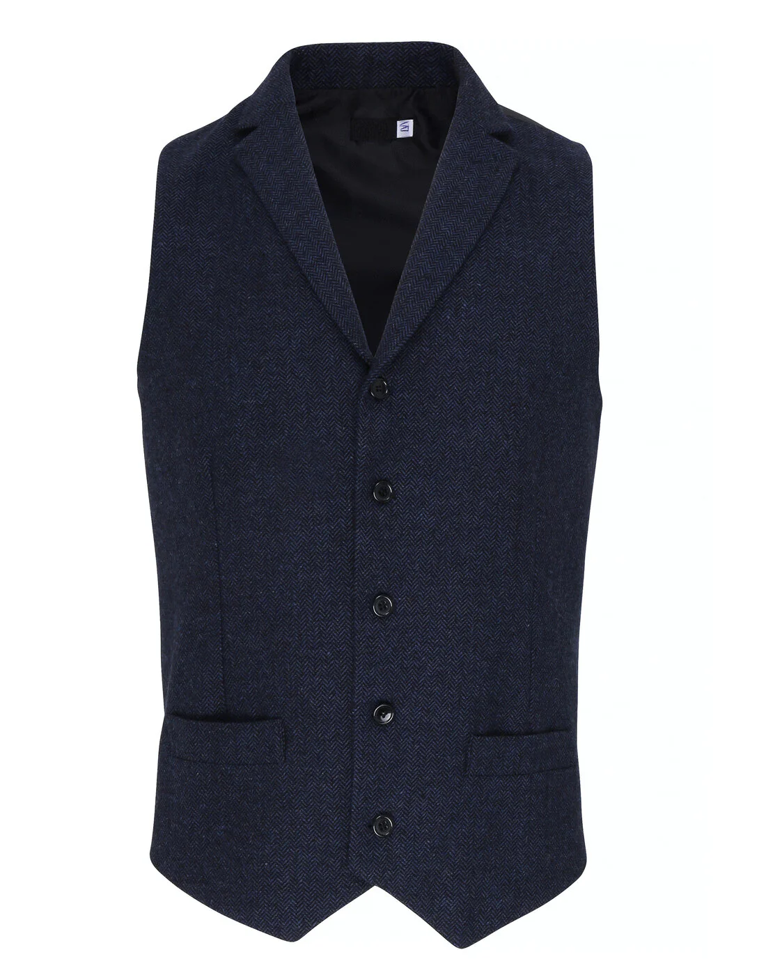 Premier Men's Herringbone Waistcoat - Image 2