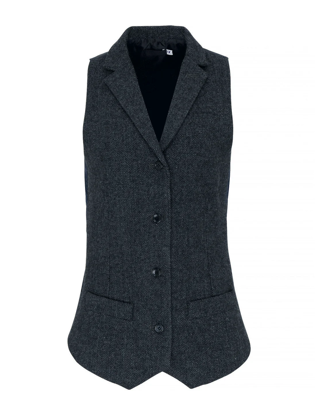Premier Women's Herringbone Waistcoat - Image 4