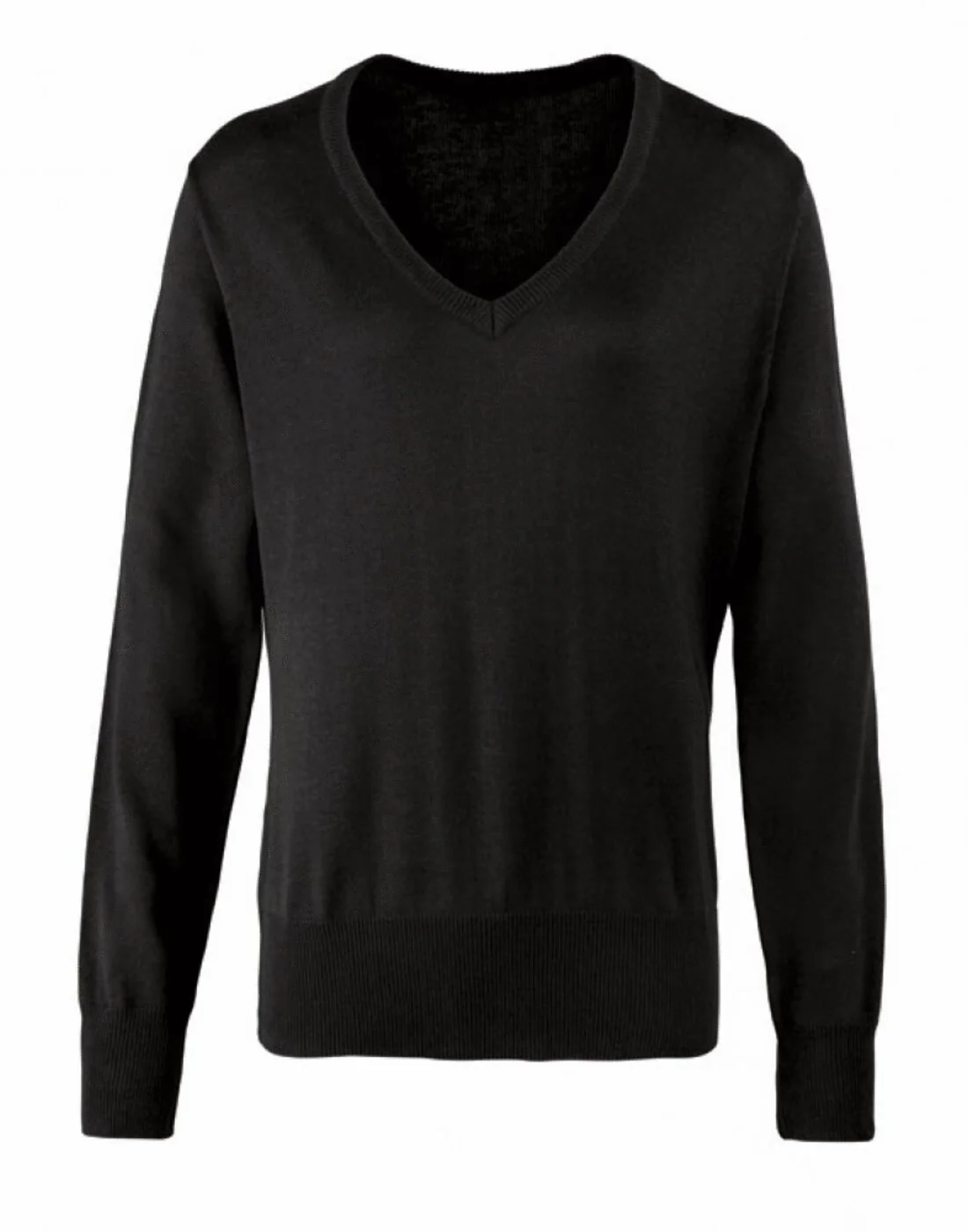 Premier Women's Knitted V-Neck Sweater - Image 3