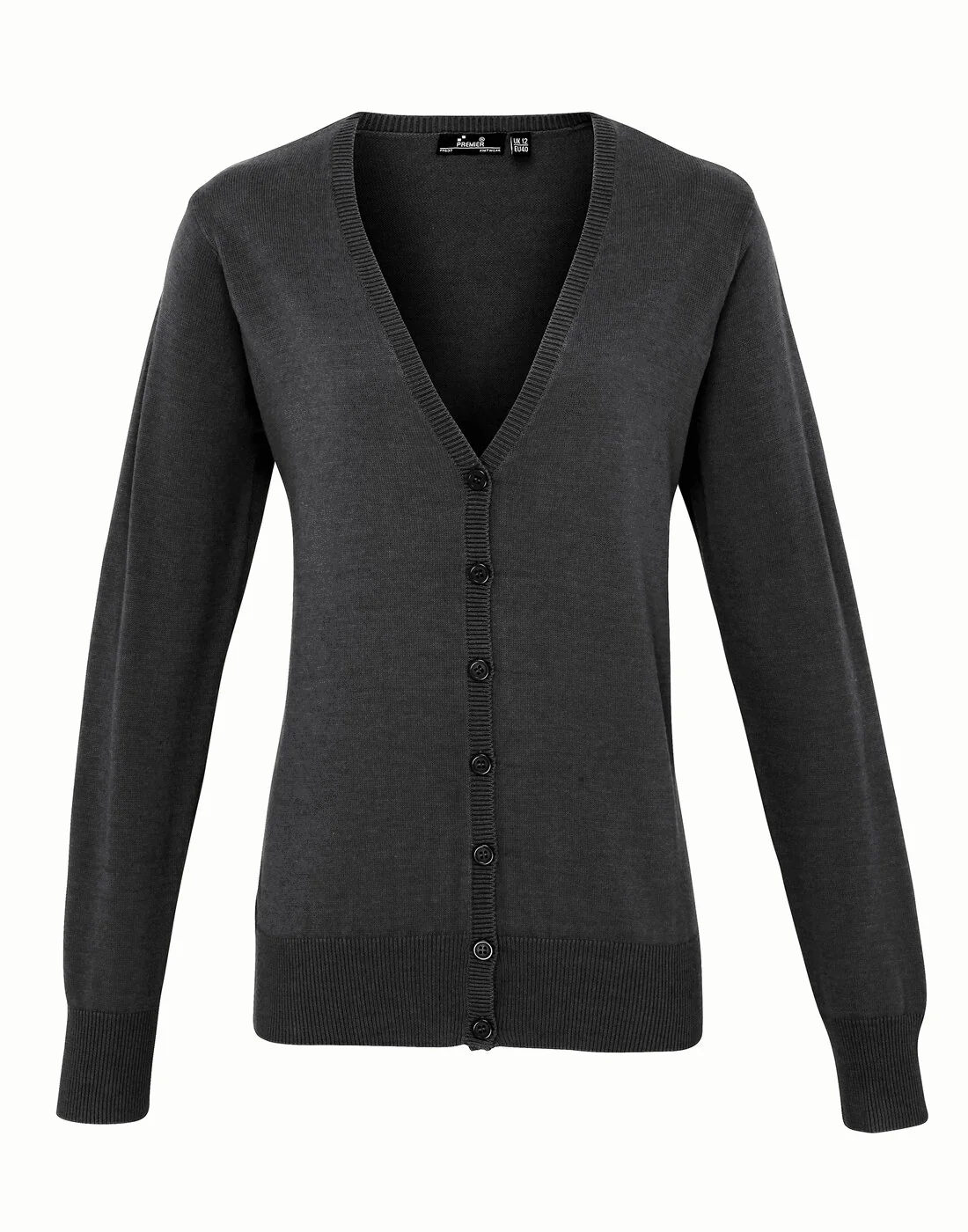 Premier Women's Button-Through Knitted Cardigan - Image 2
