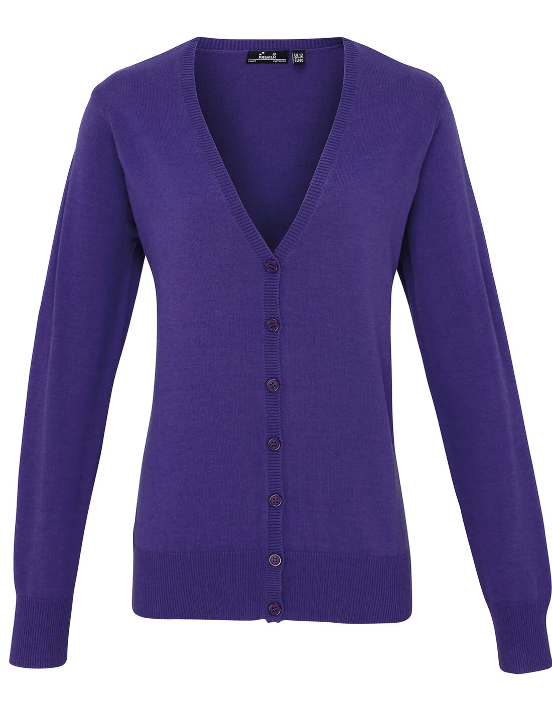 Premier Women's Button-Through Knitted Cardigan - Image 6