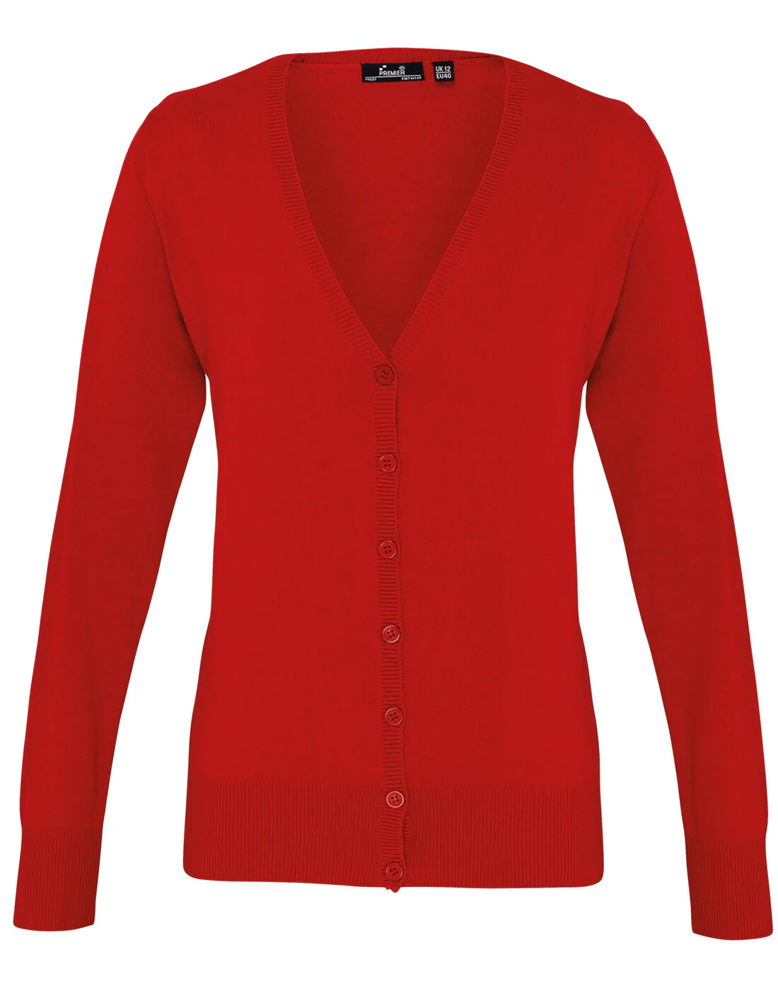 Premier Women's Button-Through Knitted Cardigan - Image 8