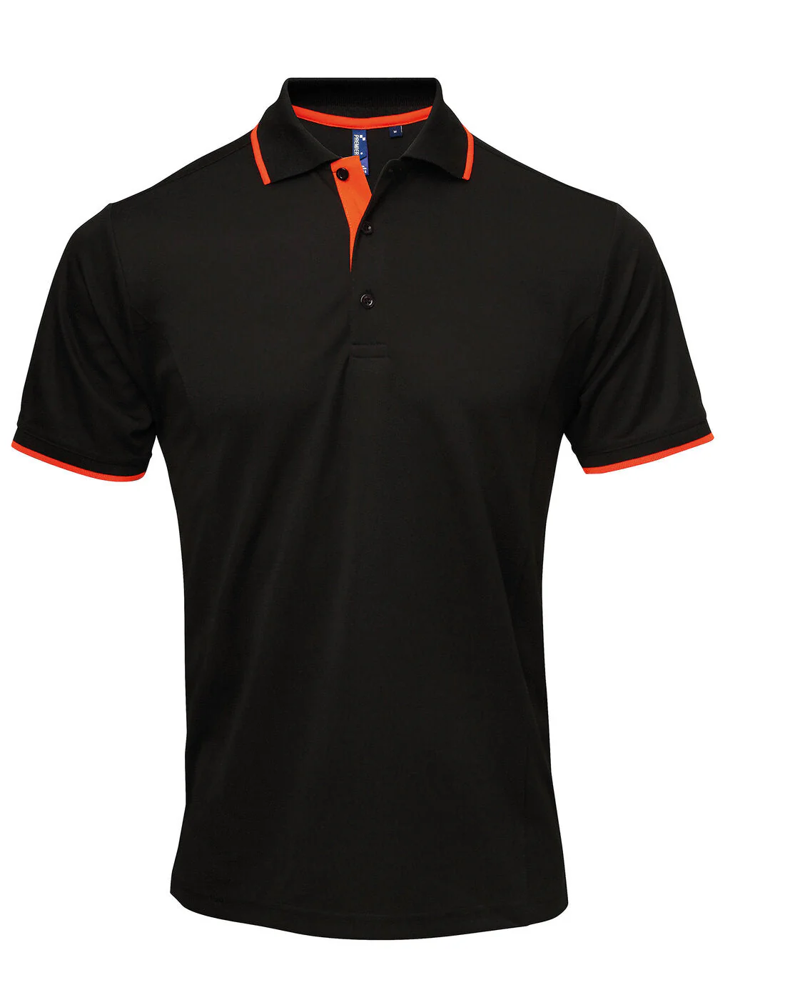 Premier Men's Contrast Tipped Coolchecker Polo Shirt - [CLEARANCE] - Image 2