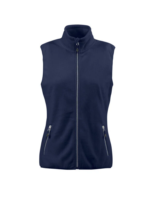 Printer Red Ladies Sideflip Fleece Vest - Image 14