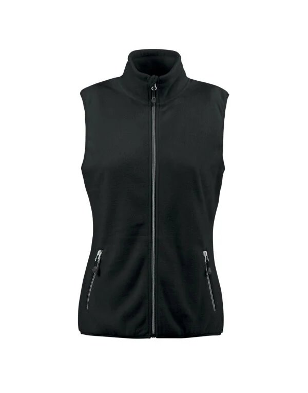Printer Red Ladies Sideflip Fleece Vest - Image 15