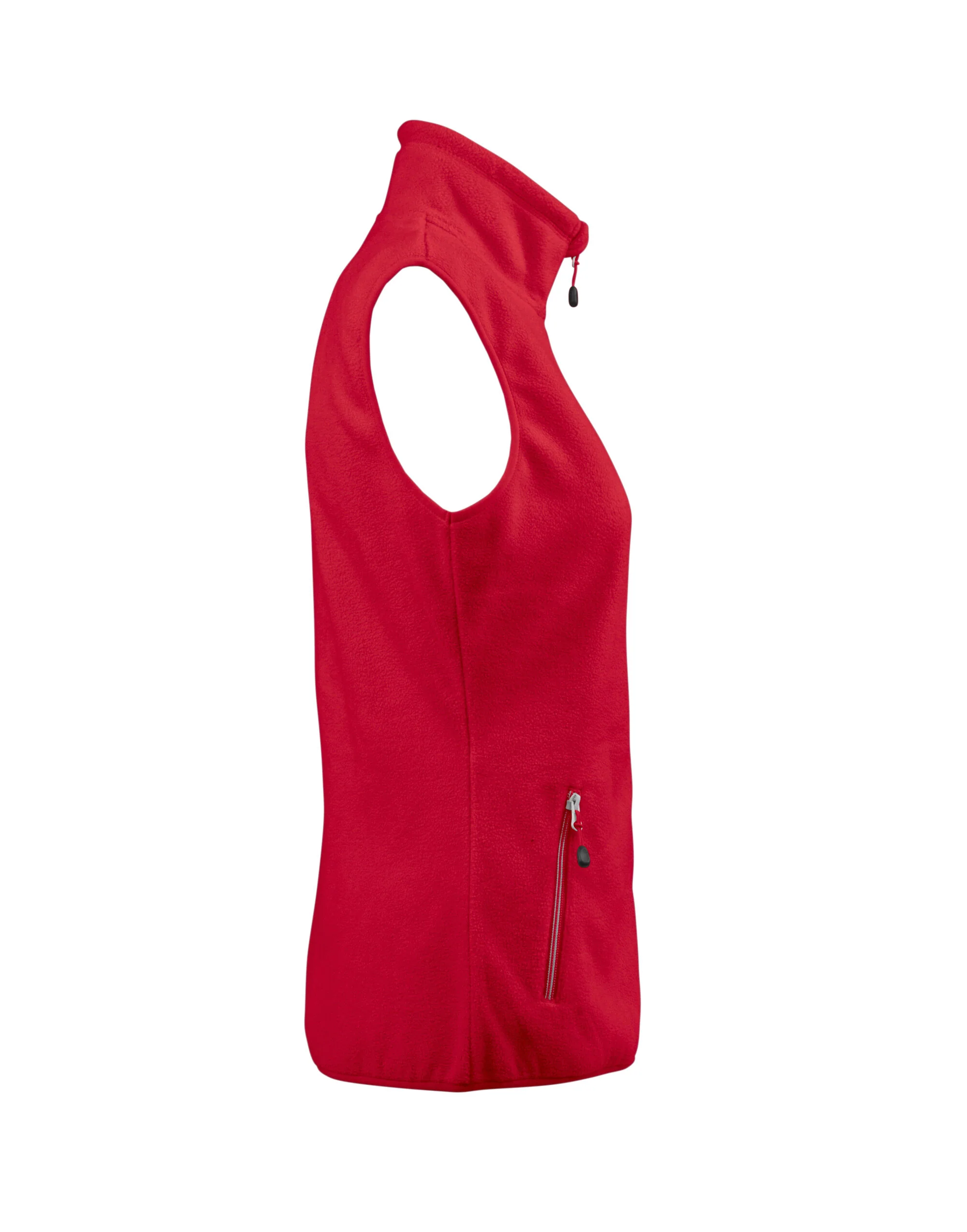 Printer Red Ladies Sideflip Fleece Vest - Image 6