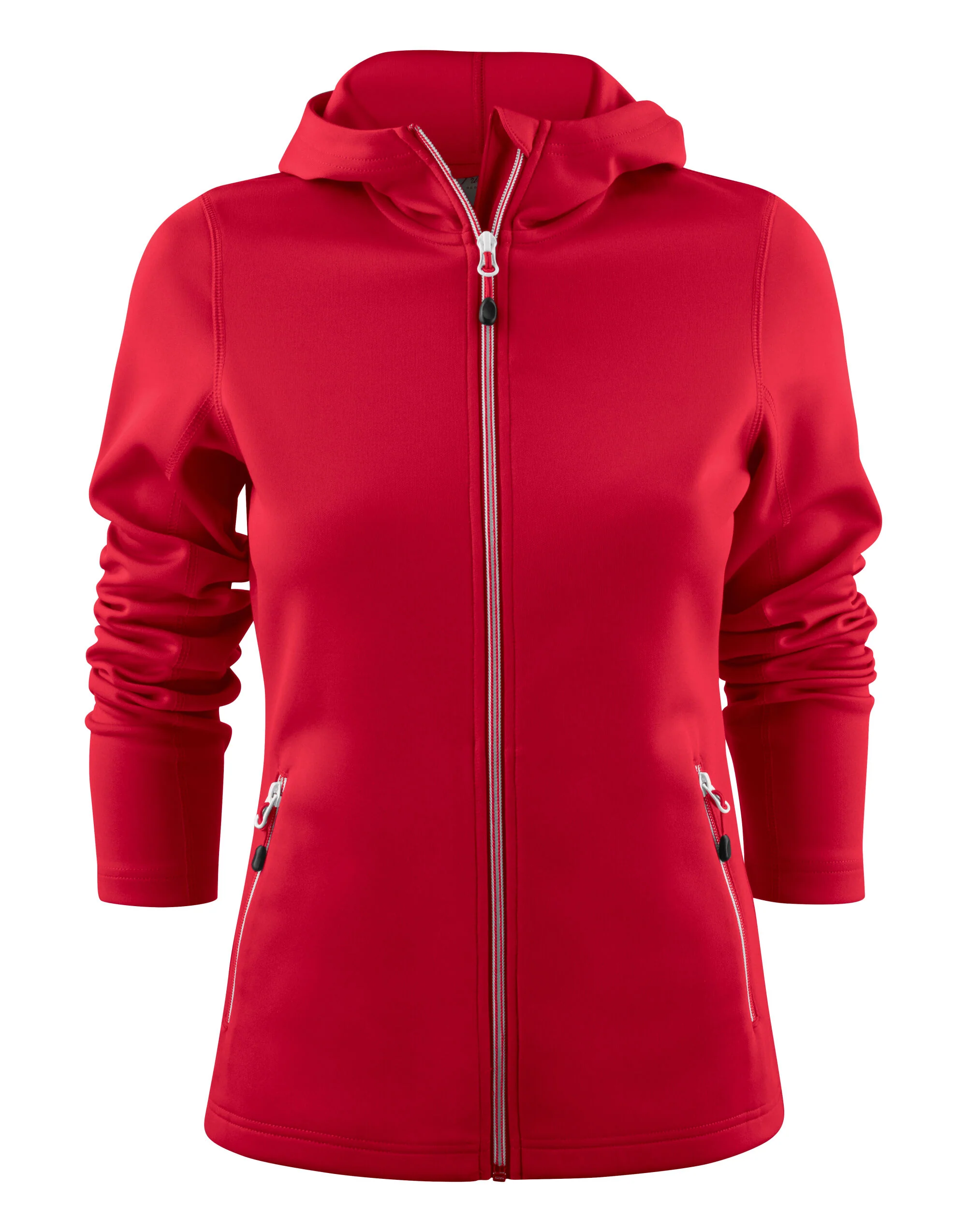 Printer Red Ladies Layback F/Z Hoodie - Image 4