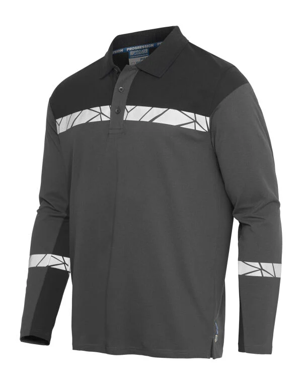 Pro-Job Progression 7004 Long Sleeve Pique Polo - Image 26